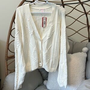 Joe fresh x Jillian Harris cable knit cardigan NWT XL